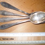 NDL: 4 silver plated spoon set
