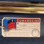 Cunard Line: 50’s Baggage Tag