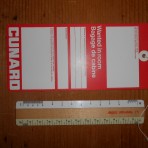 Cunard Line: Baggage Tag