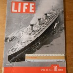 Cunard Line: QM cover of Life magazine