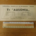 Adriatica Line: MS Ausonia deckplan 1967.