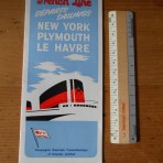 French Line: August 1959 sailing schedule
