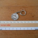 French Line: SS France silver keychain