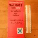 NGL: Bremen and Europa 1969/70 sailings and cruises