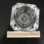 French Line: SS France Glass CGT ashtray