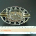 French Line: SS France brass ashtray