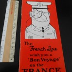 French Line: Bon voyage SS France booklet