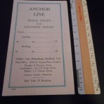 Anchor Line: Unused track chart of the Atlantic Ocean