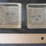 SAL: 3 Crown glass pin dishes