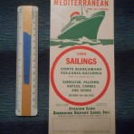 Italian Line: 1950 sailings folder