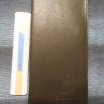Cunard Line: QE2 leatherette Ticket Folder
