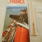 French Line: SS France greets you booklet w/ cutaway