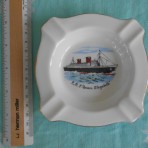 Cunard Line: SS Queen Elizabeth Ashtray