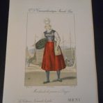 French Line: Normandie Tourist Menu Dec 29th 1936 Dressed Maiden Cover #2