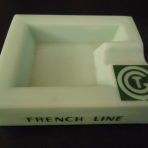 French Line: Souvenir Green Ashtray