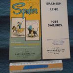 Spanish Line: Covadonga / Guadalupe DP flyer and Rate Sheet 1964
