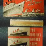 Cunard: 2 Post War Pamphlet’s: Wonder ships and Conquest