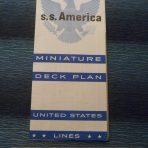 United States Lines: SS America Miniature Deck Plan