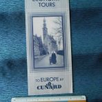Cunard White Star: Economy Tours 1933 foldout
