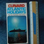 Cunard Line: Cunard Atlantic Holidays Mini foldout S/S/F1970 – ASjan21