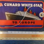 Cunard White Star Line: RMS Queen Mary Baggage Tag