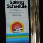 Italian Line: 1974 Sailing Schedule