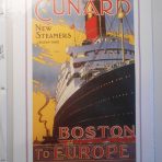 Cunard Line: Boston to Europe Mini Reproduction Poster