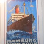 Cunard Line: Hamburg NewYork Mini Reproduction Poster