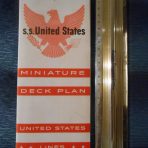 United States Lines: SS US Miniature Cruise Plan 1954