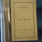 WSL: MV Britannic Social Program August 29th 1931.