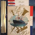 Unites States Lines: SS America menu set 1957.