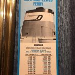 Cape May-Lewes Ferry Schedule Brochure and Route Map.