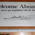 Regency Cruises: Regent Sea Welcome aboard deck plan print