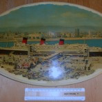Cunard Line: Hotel Queen Mary Plaque: