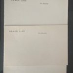 Grace Line: Writing Paper and Post Card
