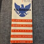 United States Lines: SS America FC mid 1950’s deck plan