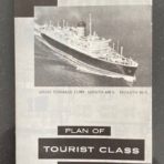 Cunard Line: Sylvania Cabin Class Deck Plan 1963