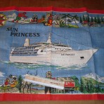 Princess Cruise Lines: Sun Princess Irish Linen Souvenir Towel