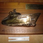 Sitmar Line: Travel Agency Brass award plaque