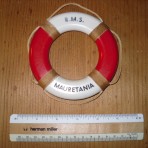 Cunard Line: Mauretania Heavy Plastic Souvenir Lifering