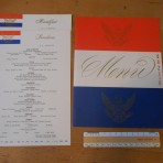 United States Lines: SS American Menu lot from March 1957.