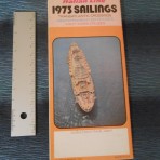 Italian Line: 1973 Sailings Folder