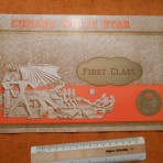 Cunard Line: First Class Post WW2 brochure