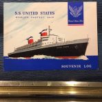United States Lines: SS United States Souvenir Log 308W