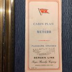 Bergen Line: MS Meteor Deck Plan 1961