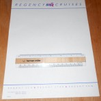 Regency Cruises: Regent Sea: Regent Star: Regent Sun Stationery Sheet