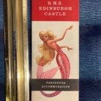 Union Castle Line: Edinburgh Castle “Mermaid” Deck plans – fold out