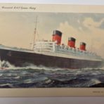 Cunard White Star:  QM letter card