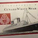 Cunard White Star:  The Enjoyable Way Fleet brochure