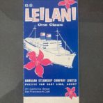 Hawaiian Steamship Line: SS Leilani Flyer of sailings and rates